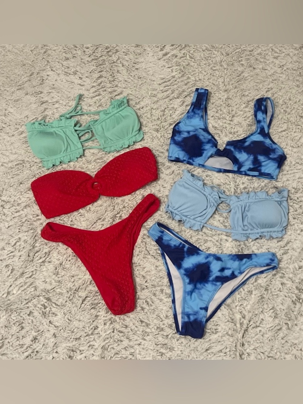 6 PC SHEIN Bikinis Swimwear Women’s Small